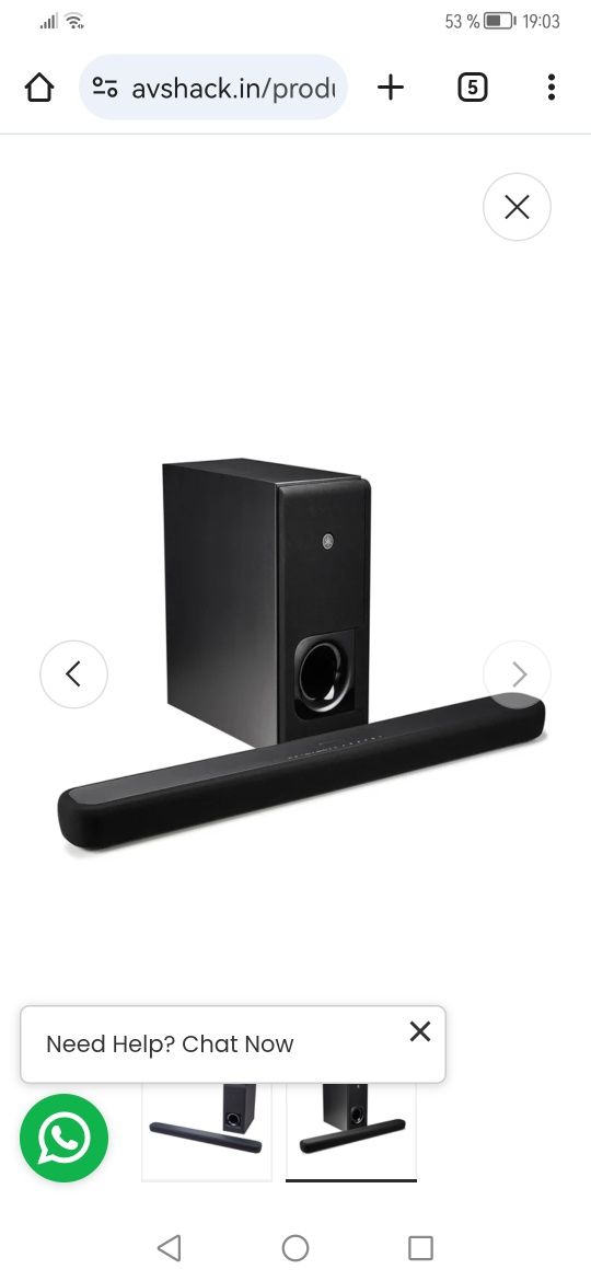 Soundbar yamaha Yas 209 Alexa