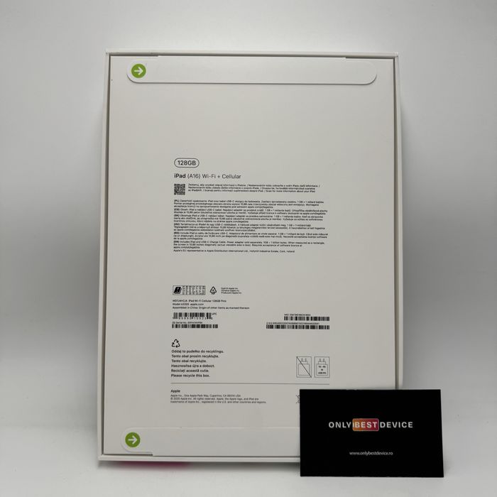  iPad A16 WI-FI + Cell 128GB Pink