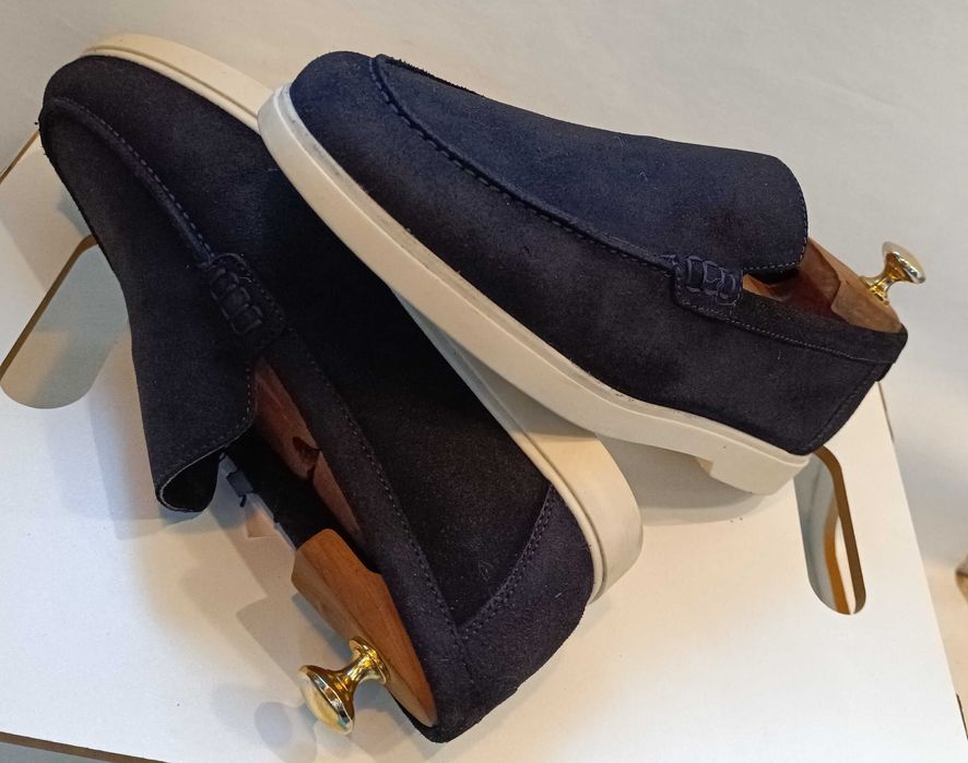 Pantofi sport casual 42 41 43 mocasini slip on ZARA NOI piele naturala