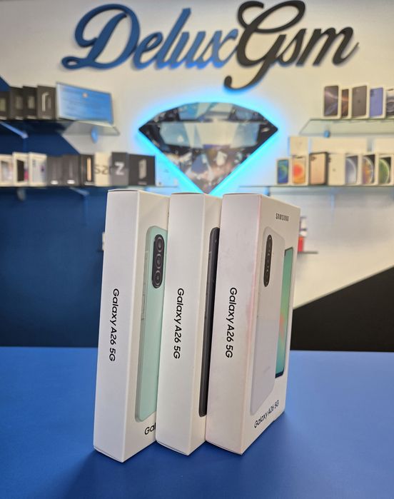 Samsung A26 5G / sigilat / White/Black/Green / DeluxGSM