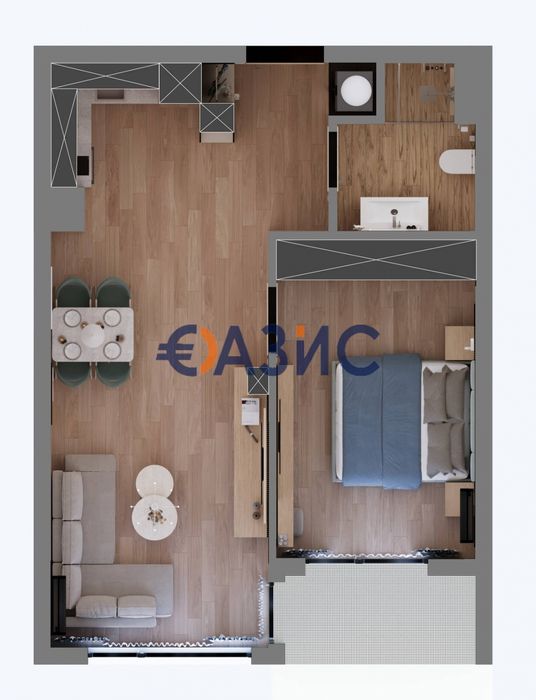 Продава се Двустаен апартамент в Свети Влас - 64 кв.м за 2233 €/кв.м - Снимка #13