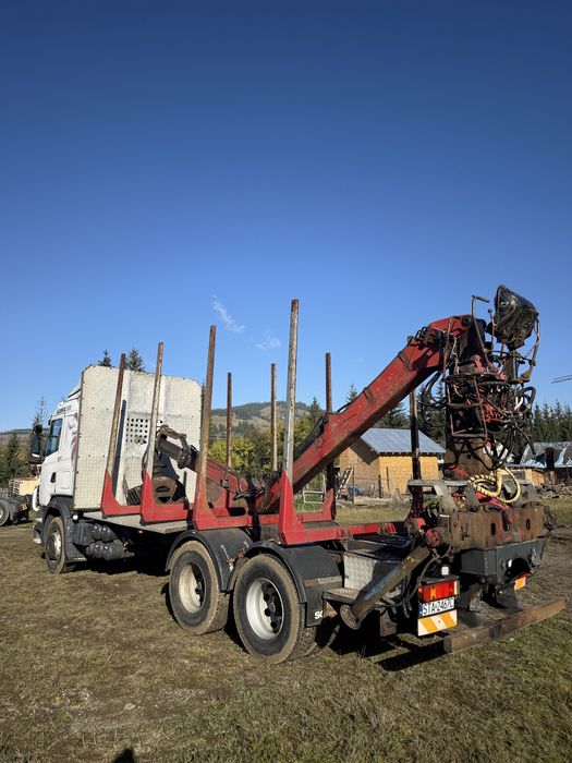 Scania R500 6x4 forestier, macara Loglift