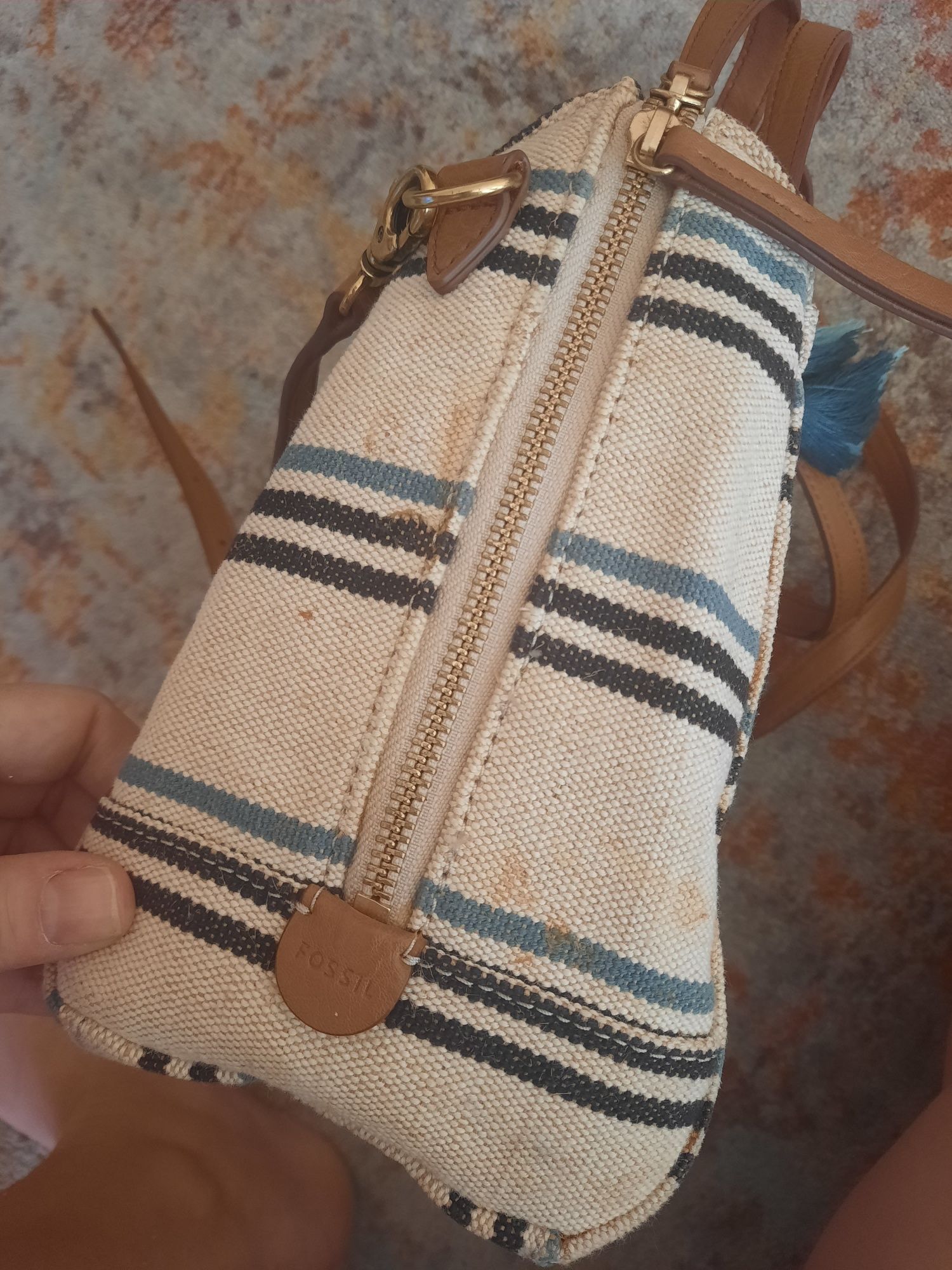 Чанта Fossil с къса и дълга дръжка
