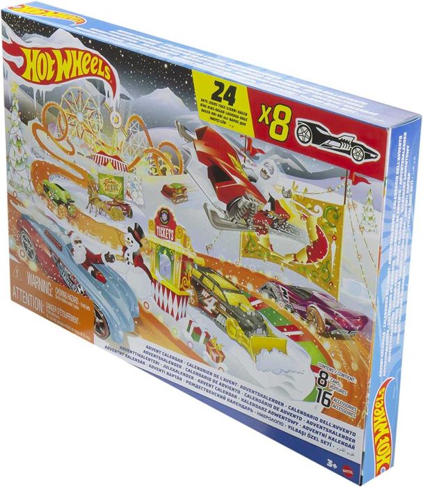 Коледен Календар Hot Wheels Адвент календар с 8 Коли и изненади