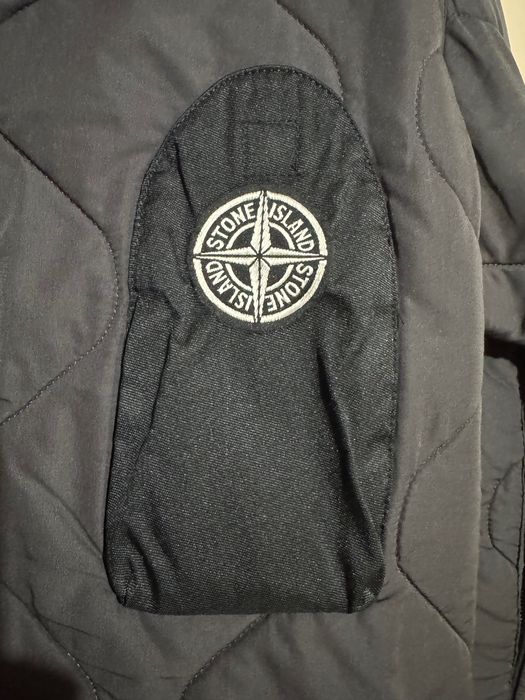 Stone Island AW2004 Quilted Inner Liner Jacket Grey.