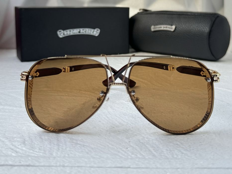 Мъжки слънчеви очила с капаци отстрани 5 цвята chrome hearts