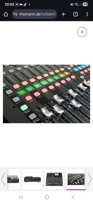 Behringer x32 compact și case Thon