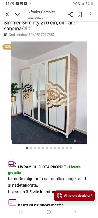 Vând mobila dormitor