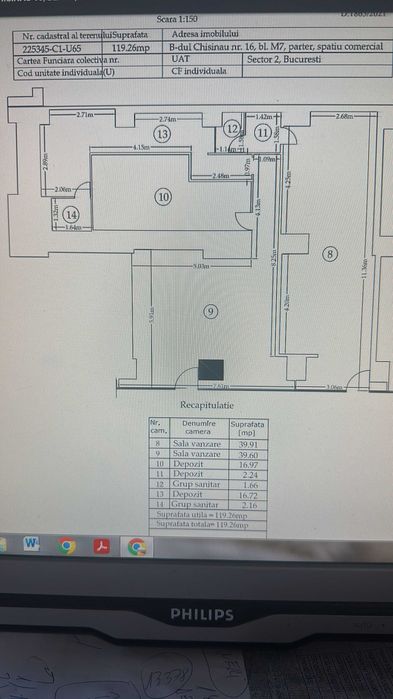 Spatiu de inchiriat Bd Chisinau nr 16 direct proprietar