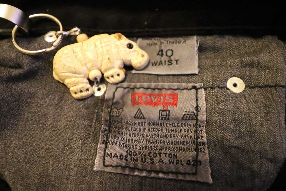 Мъжки черни дънки LEVI'S Authentic 501  Regular Straight Size: 40