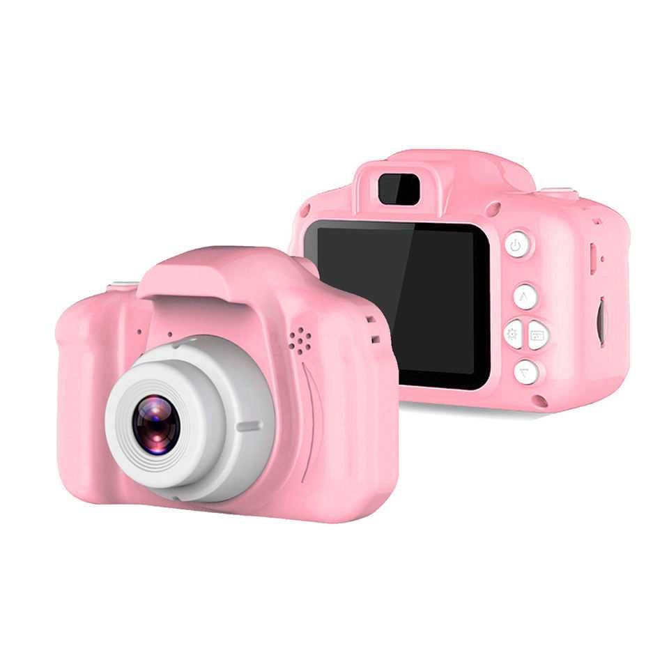 Детски фотоапарат STELS W304 с 64GB карта, Селфи, Full HD видео, Игри