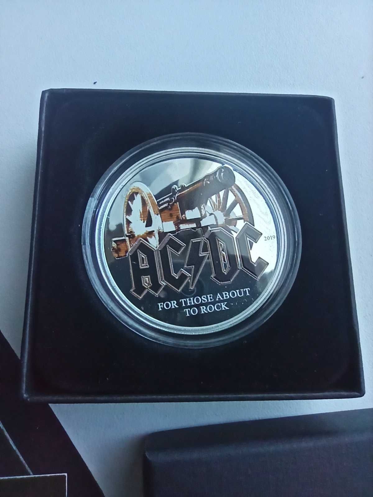 Страхотна Сребърна Монета AC/DC Ограничен Тираж