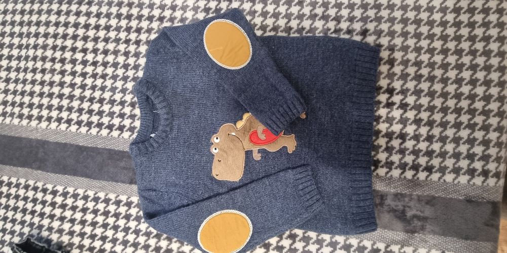 Турецкий свитер тёплый на мальчика 1-2 года