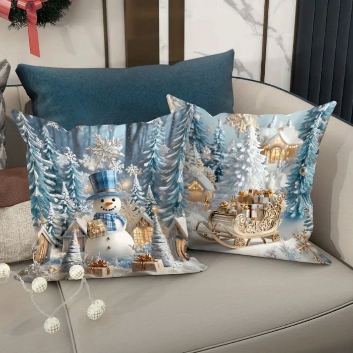 Новогодние подушки