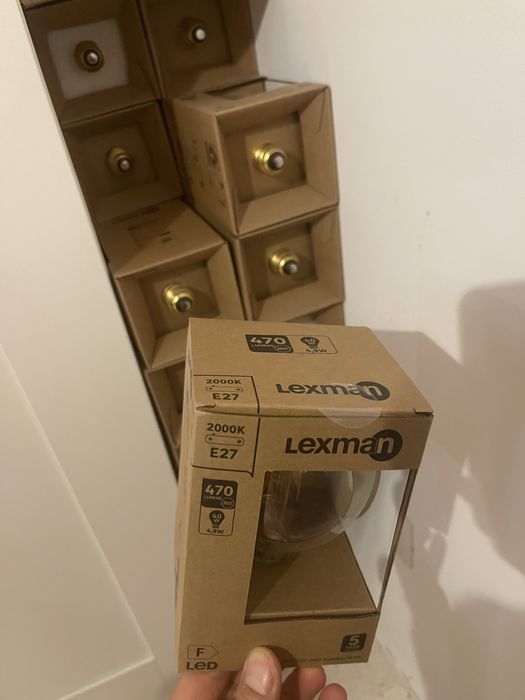 Becuri glob lumina calda ghirlanda 8 lei