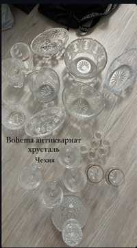 Антикварный хрустальный сервиз, Bohema, Чехия