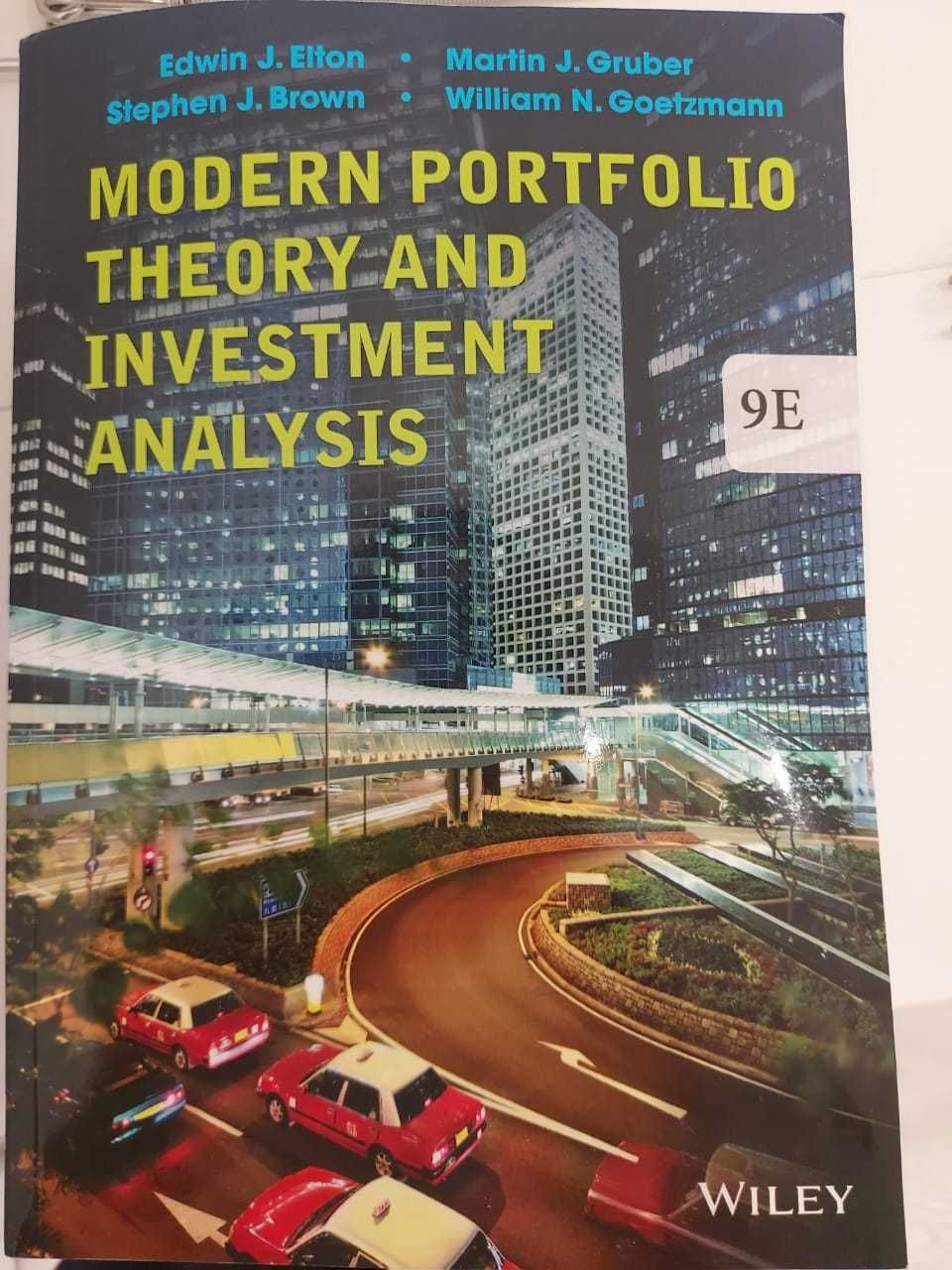 Modern Portfolio Theory and Investment Analysis на английском языке