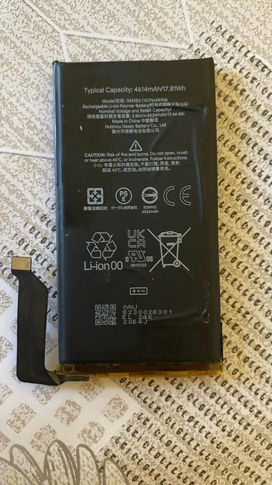 Аккумулятор на google pixel 6