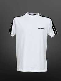 SS23-24 Karl Lagerfeld бяла тениска с пагони ОРИГИНАЛ -  размер L