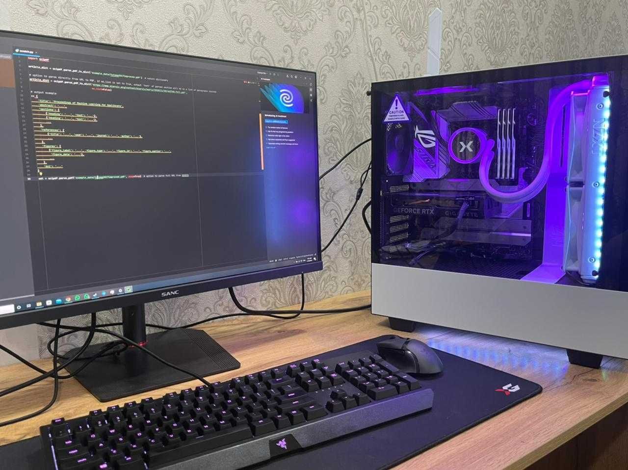 Компьютер игровой (i9-13900KS, RTX 4060, 128 RAM, M2 4 TB) + Монитор