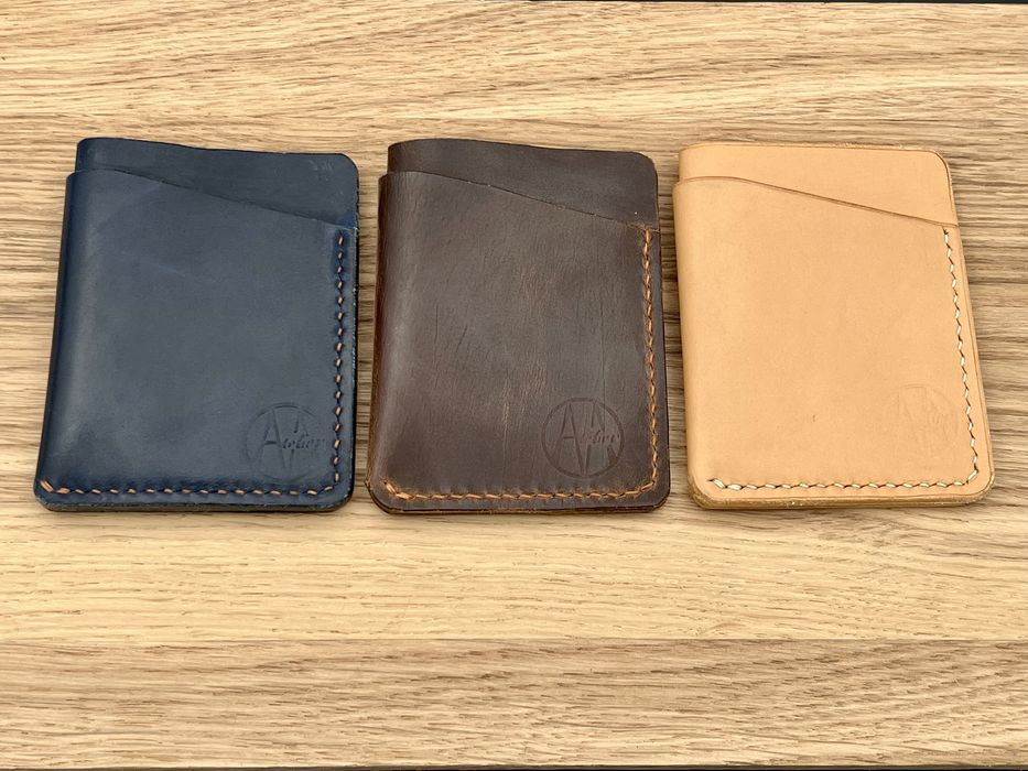 Vand portcard (portofel minimalist) din piele