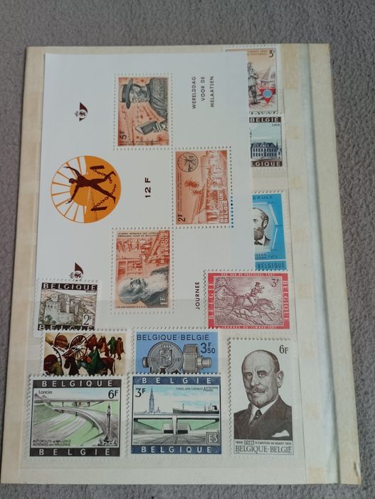 Марки Белгия-чисти 1962г