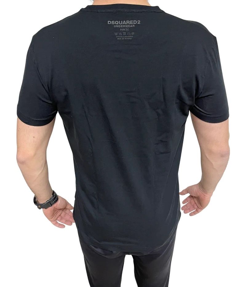 Оригинална мъжка тениска Dsquared Underwear DCM380020 черно