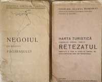 Harta veche (1930) Retezat, Făgăraș, ghid Em. Iliescu (1944)