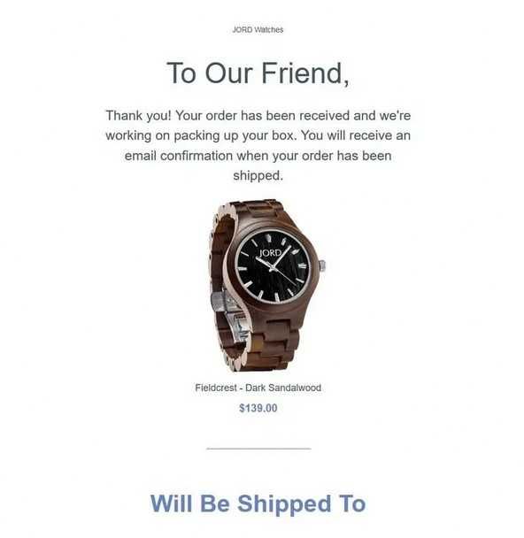 Jord Fieldcrest - Dark Sandalwood watch / Дървен часовник Йорд