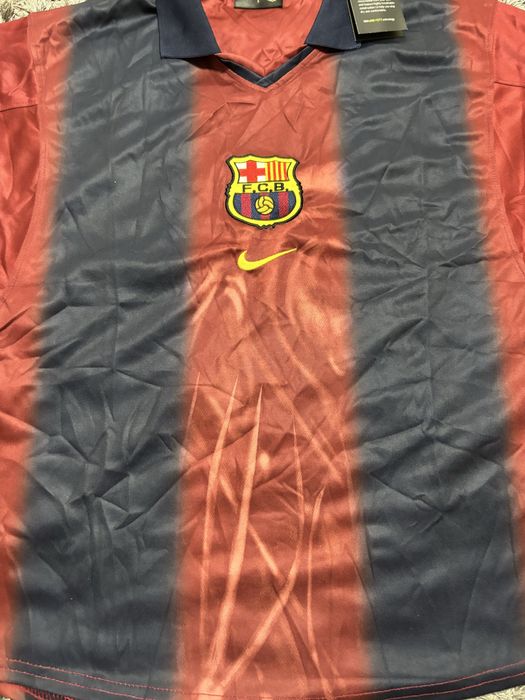 Tricou fc barcelona x travis scott retro