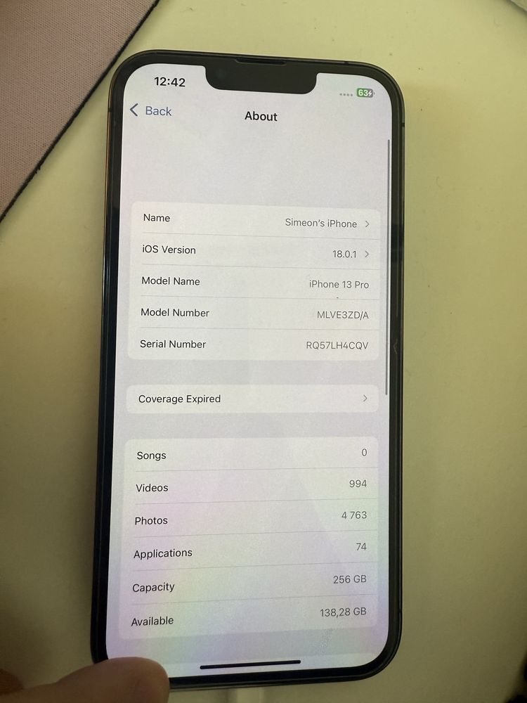 IPhone 13 pro 256gb Graphite