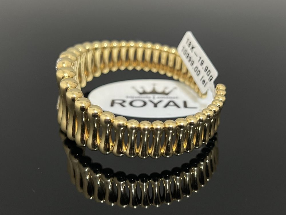 Bijuteria Royal CB : Bratara dama aur 18k 11 diamante naturale 0,31ct