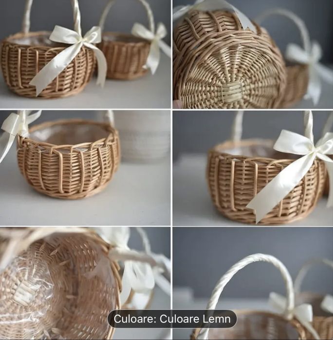 Coș de Rattan Manual