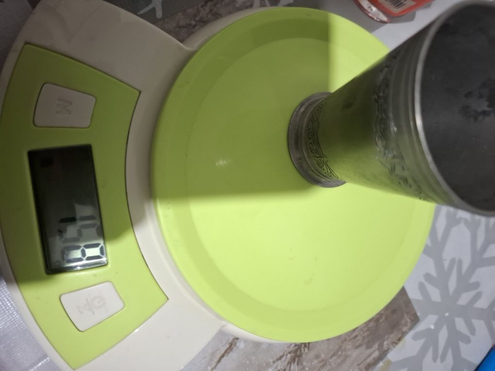 Pahar vechi cositor incrustat inaltime 8 cm 158 g