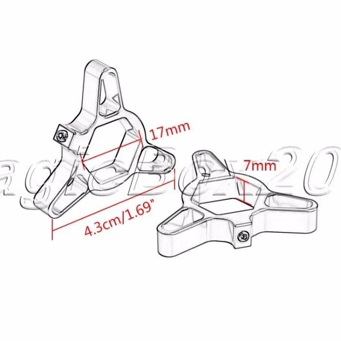 Ajustoare reglaj preload furca moto RED STAR hexagon 17mm