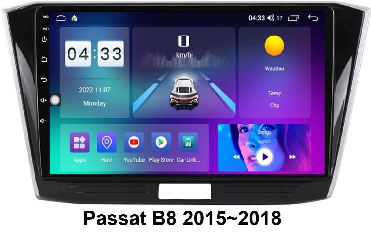 Мултимедия 2 дин за VW Passat B8 навигация плеър с Android Volkswagen