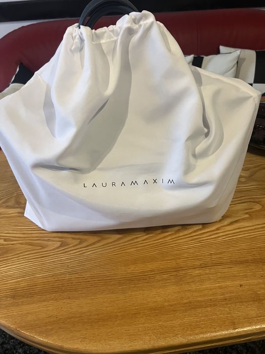 Vand geanta Victoria maxi , dark denim , Laura Maxim