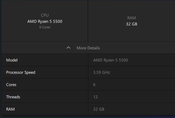 Геймърски компютър | Ryzen 5 5500 | RX 5700 XT | 32GB RAM | SSD NVMe