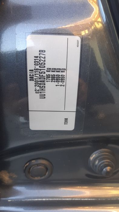 Dacia Duster 1.5dci 110cp, fab 9.10.2014. Euro5