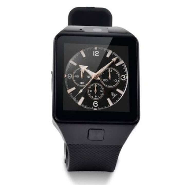 Смарт часовник, Smart Watch Black DZ09 със сим карта и камера, Черен