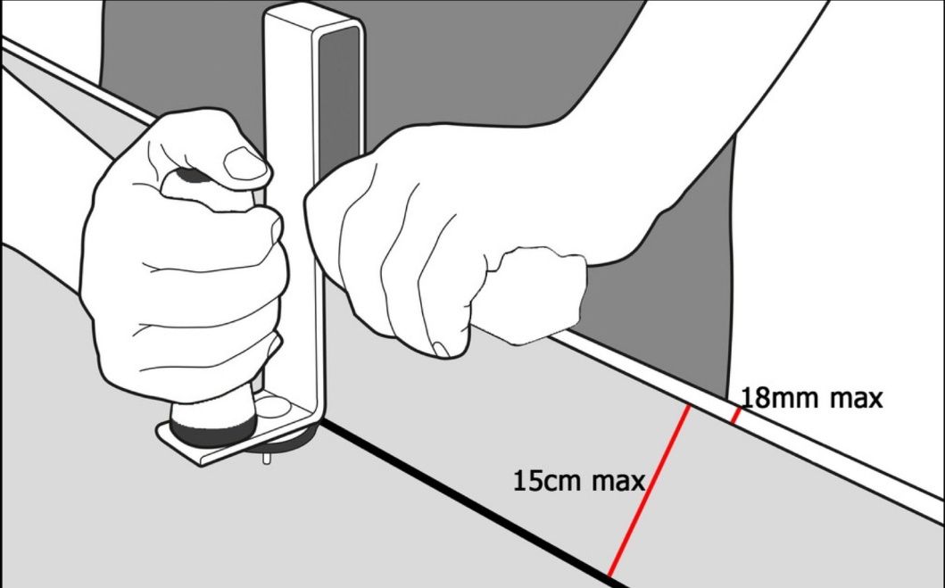 Уред за рязане на гипсокартон 18-150мм MarPol