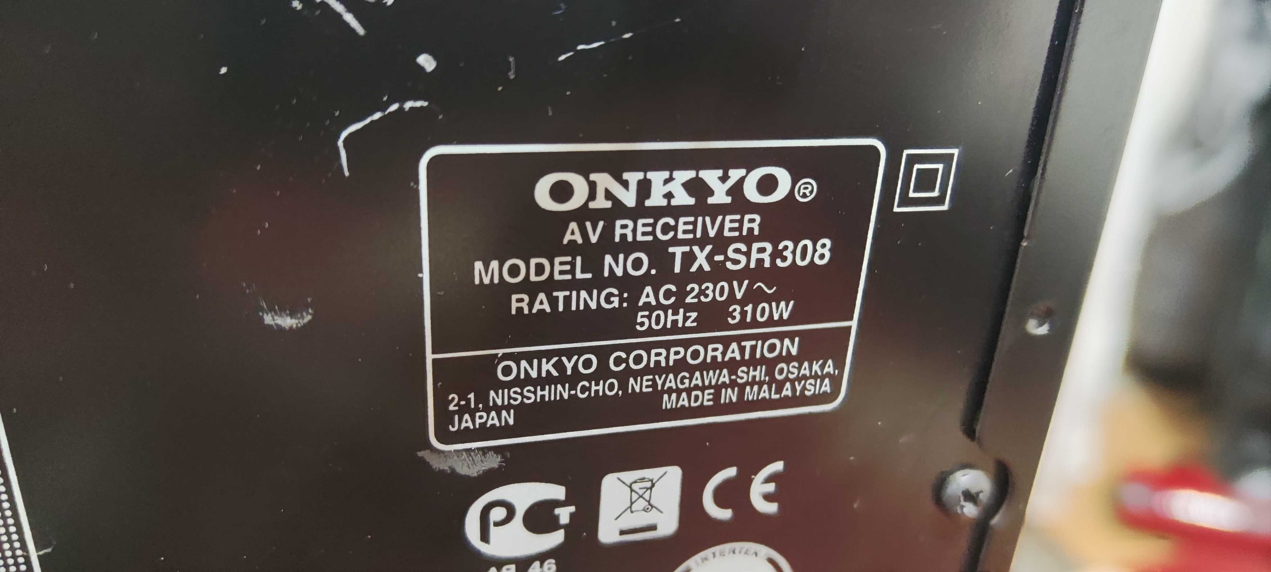 Amplificator Audio Onkyo TX-SR308 Statie Audio Amplituner Audio