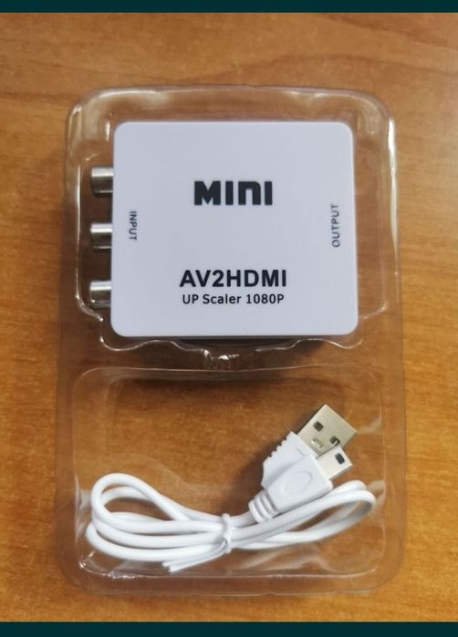 Adaptor Av Rca la Hdmi /Adaptor Hdmi la Rca Av