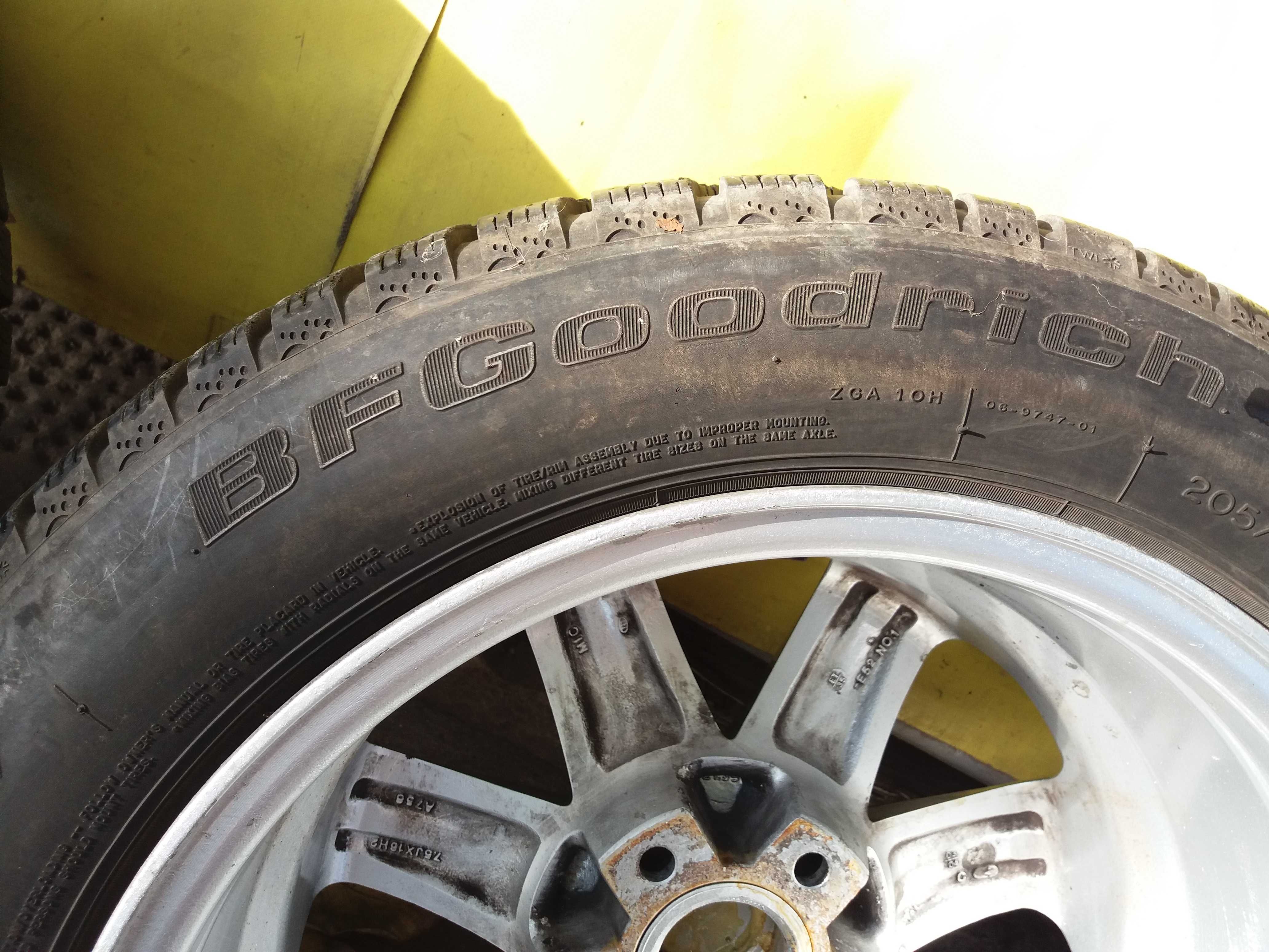 Trei roti AUDI, jante aliaj, cauciucuri de iarna 205/55R16 BFGoodrich