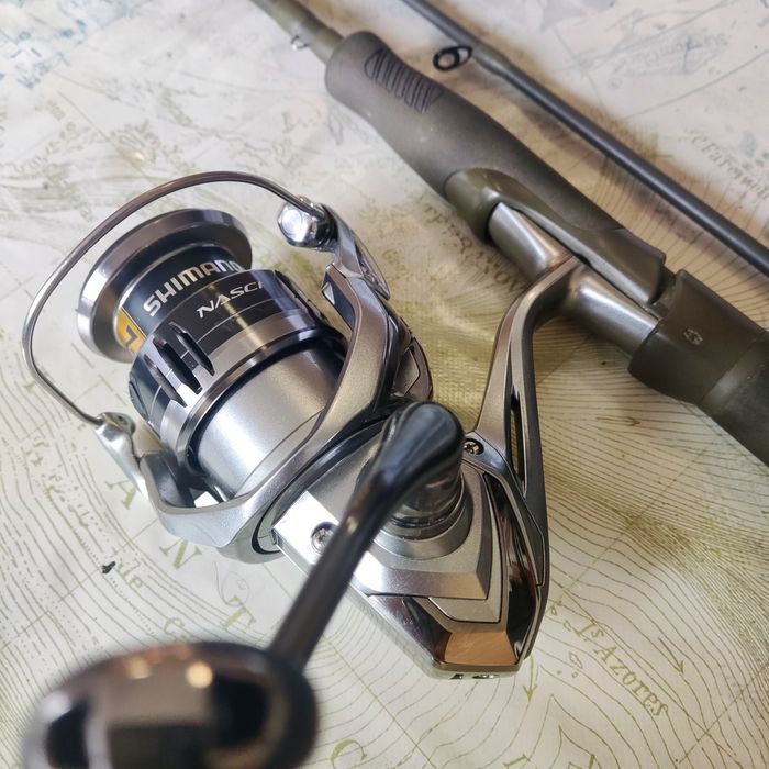 Спининг такъми Savage gear SG4, Shimano NASCI , Golden Catch Inquisito