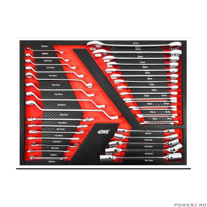 Dulap de scule complet echipat, 306 piese, Verke