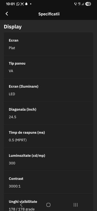 Se vinde monitor Aoc  in perfecta stare de funcționare fara defecte