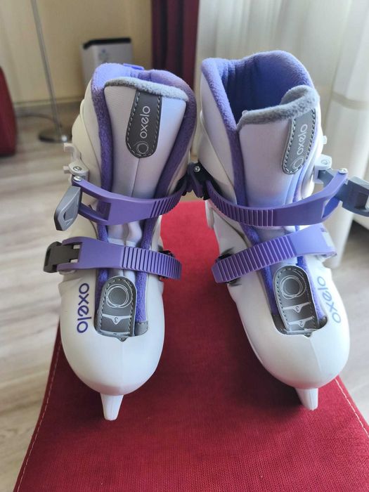 Vand patine gheata Play 3 Alb, pentru fete