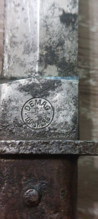 Baionetă - cutit de transeu Germania ww1 marcat Demag Duispurg