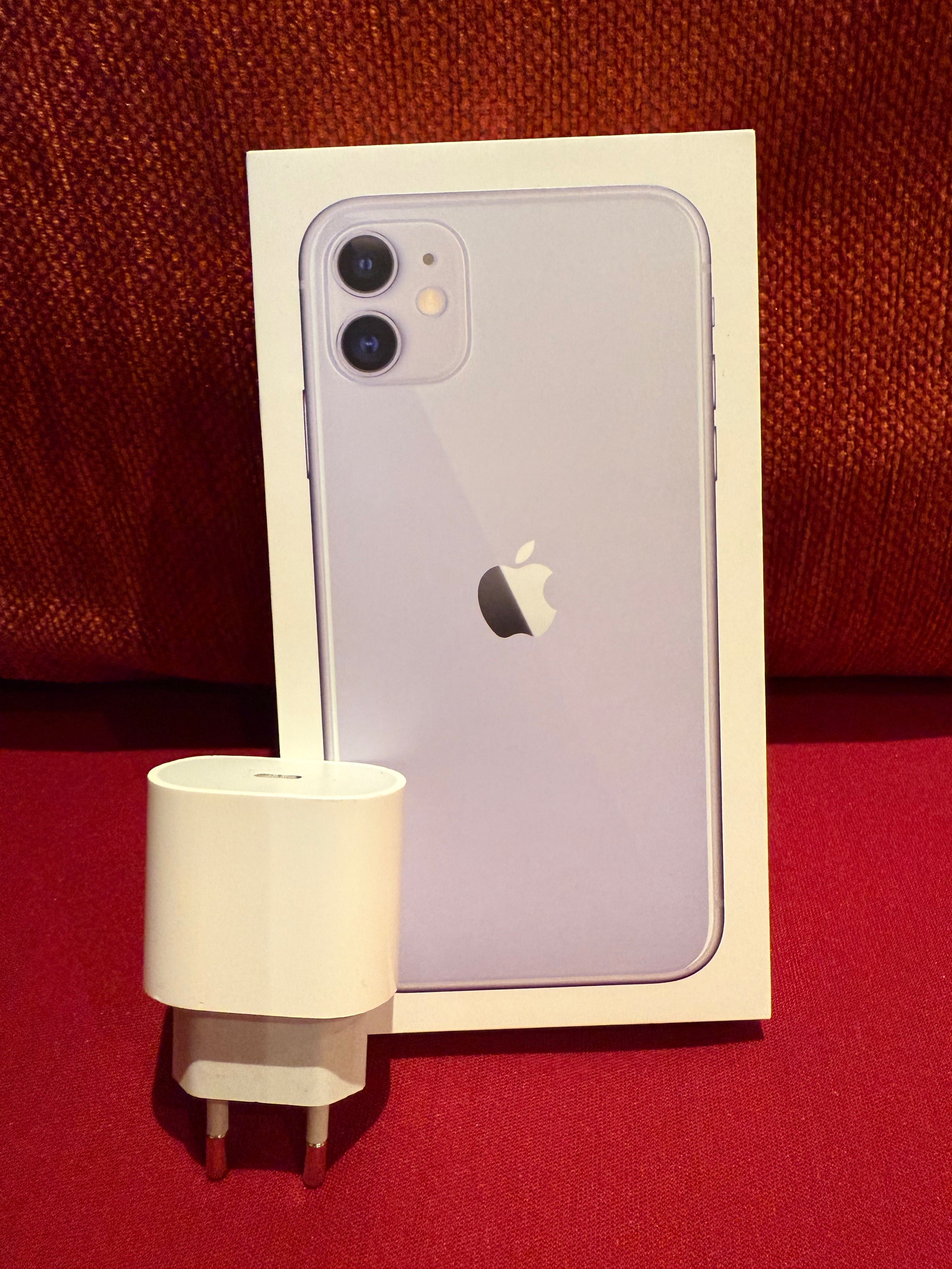 iPhone 11 – 128GB, Отлично състояние + оригинален адаптер